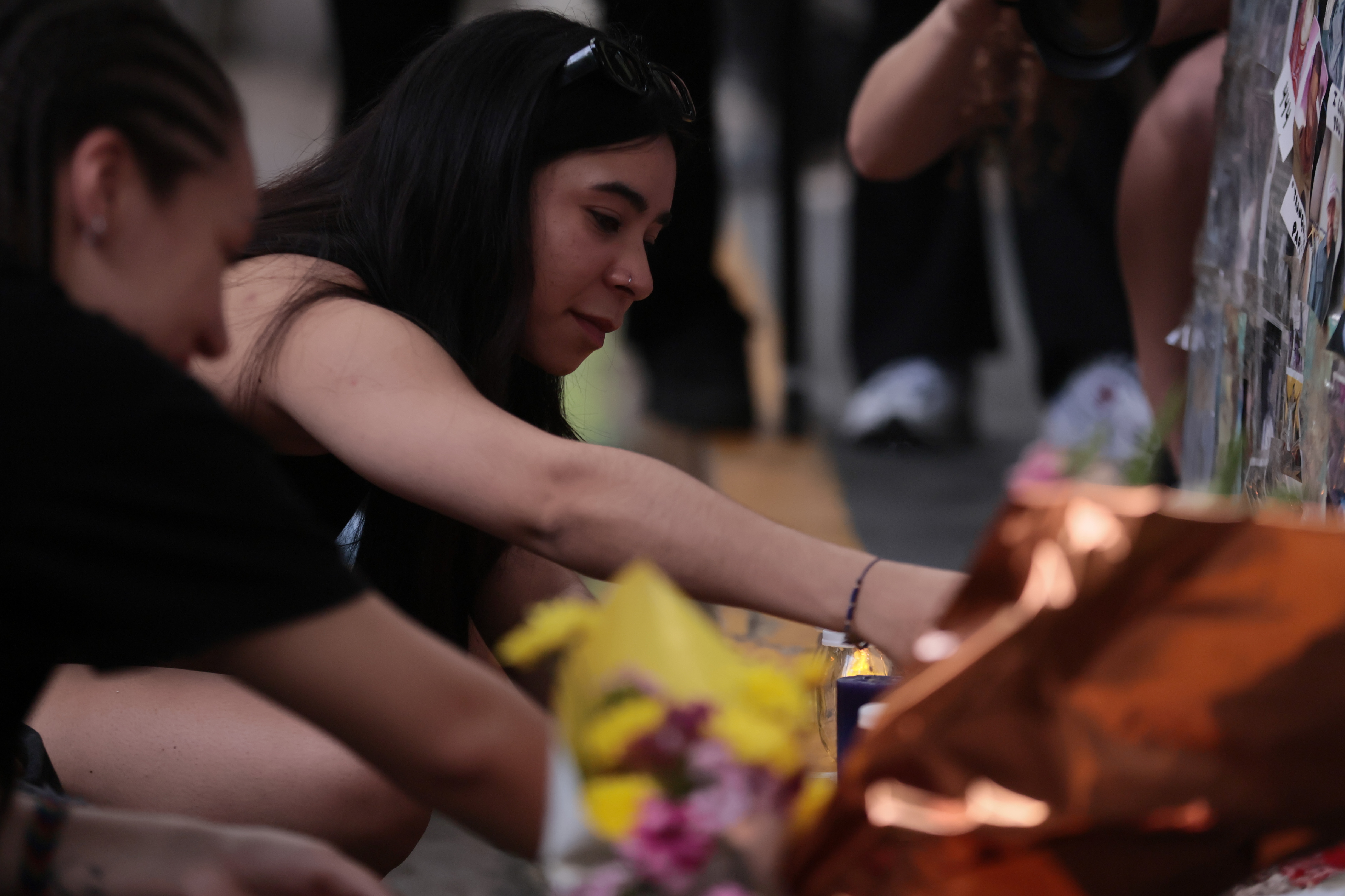 Supporters of the former One Direction member gathered with candles, flowers, and songs at the site of his passing Buenos Aires, Argentina – October 16, 2025: Fans of British singer Liam Payne gathered outside ...