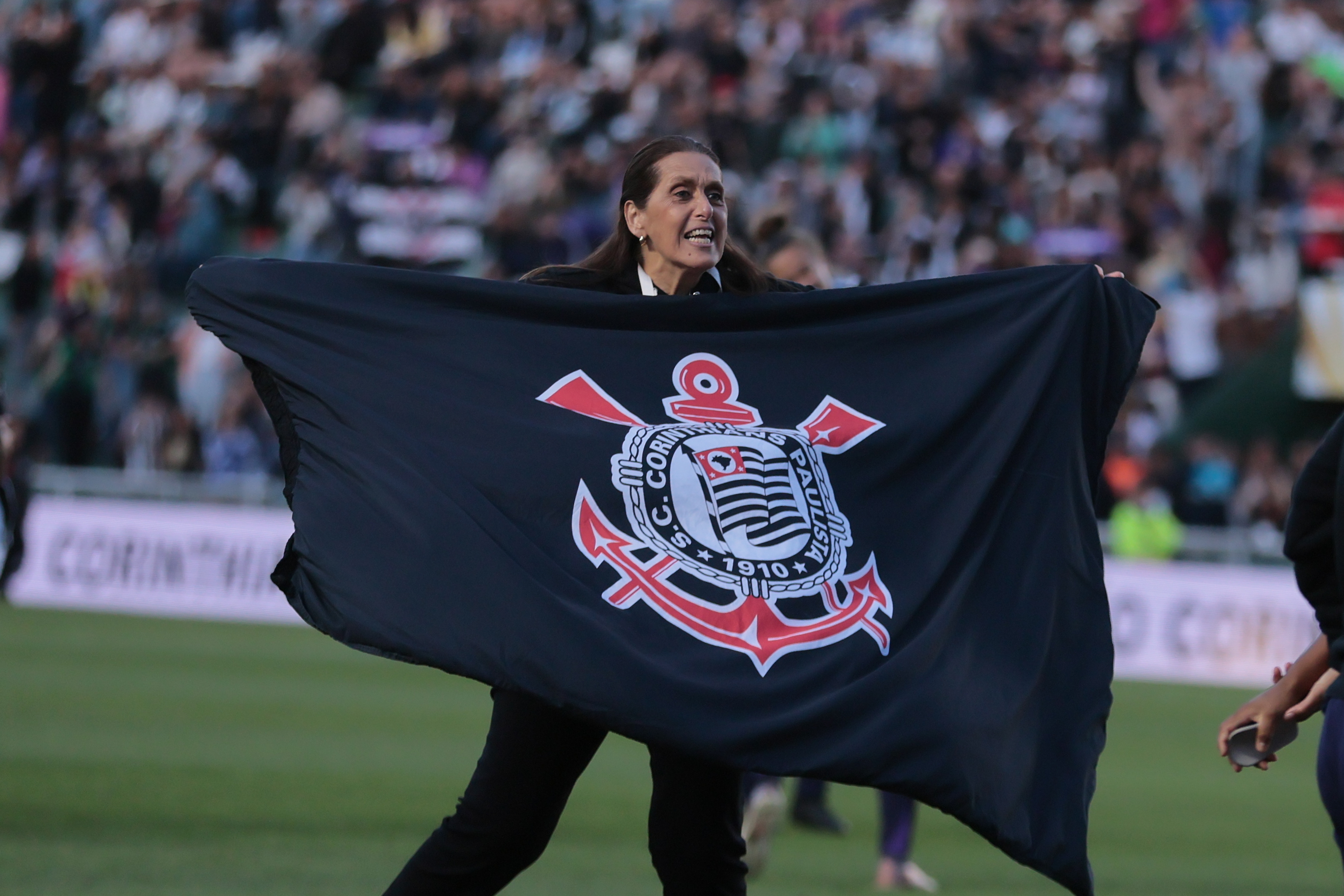 Buenos Aires, Argentina – October 18, 2025: Corinthians celebrates its triumph in the Women's L...