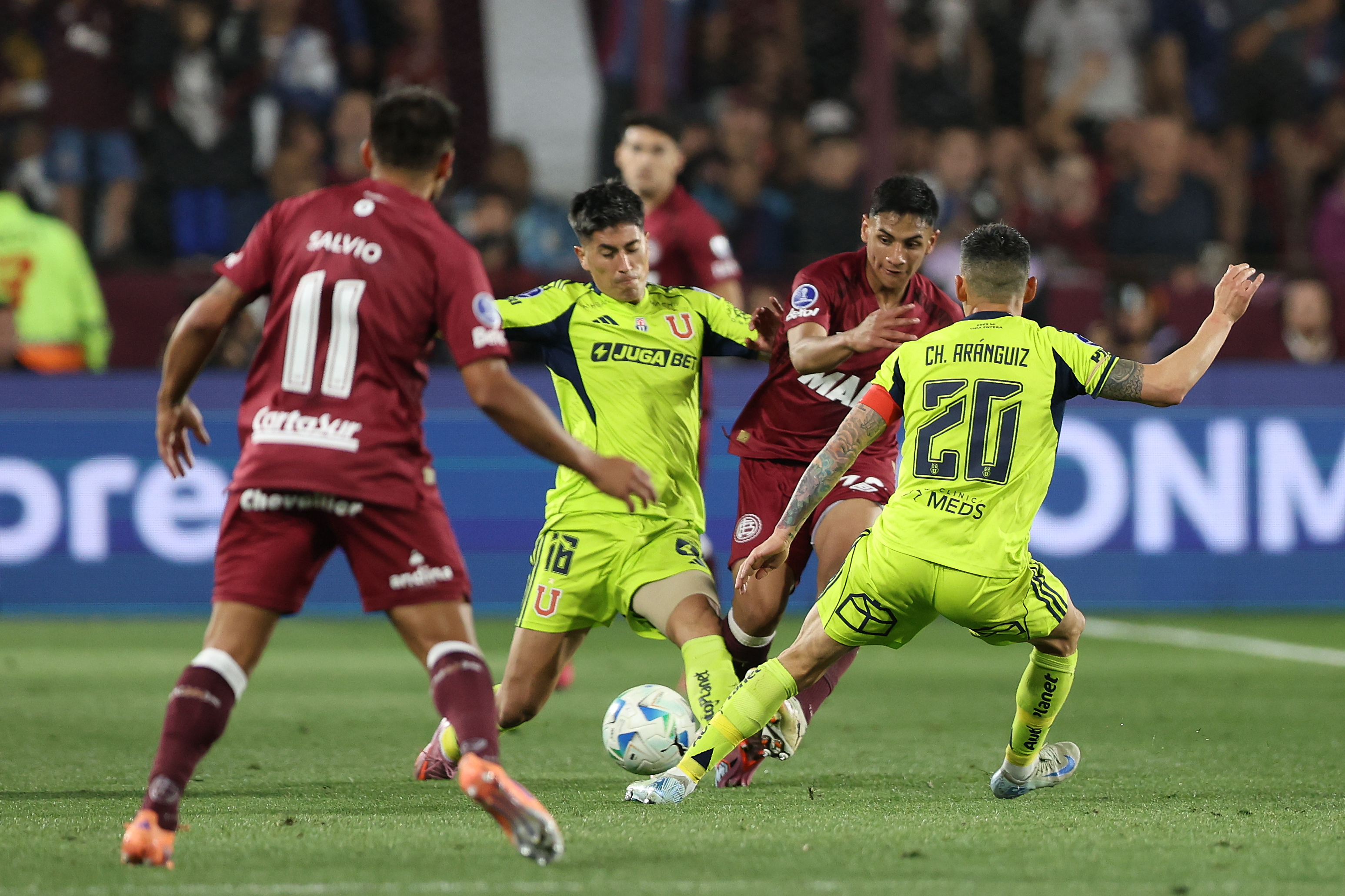 RCFL8099 Lanús, Argentina – October 30, 2025: Club Atlético Lanús faces Universidad de Chile in the s...