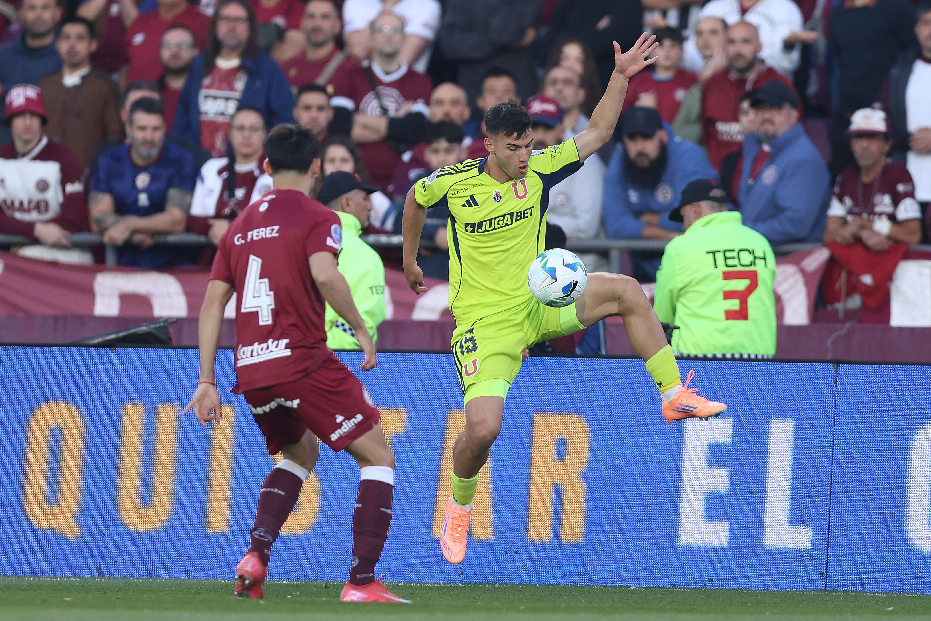 Lanús, Argentina – October 30, 2025: Club Atlético Lanús faces Universidad de Chile in the s...