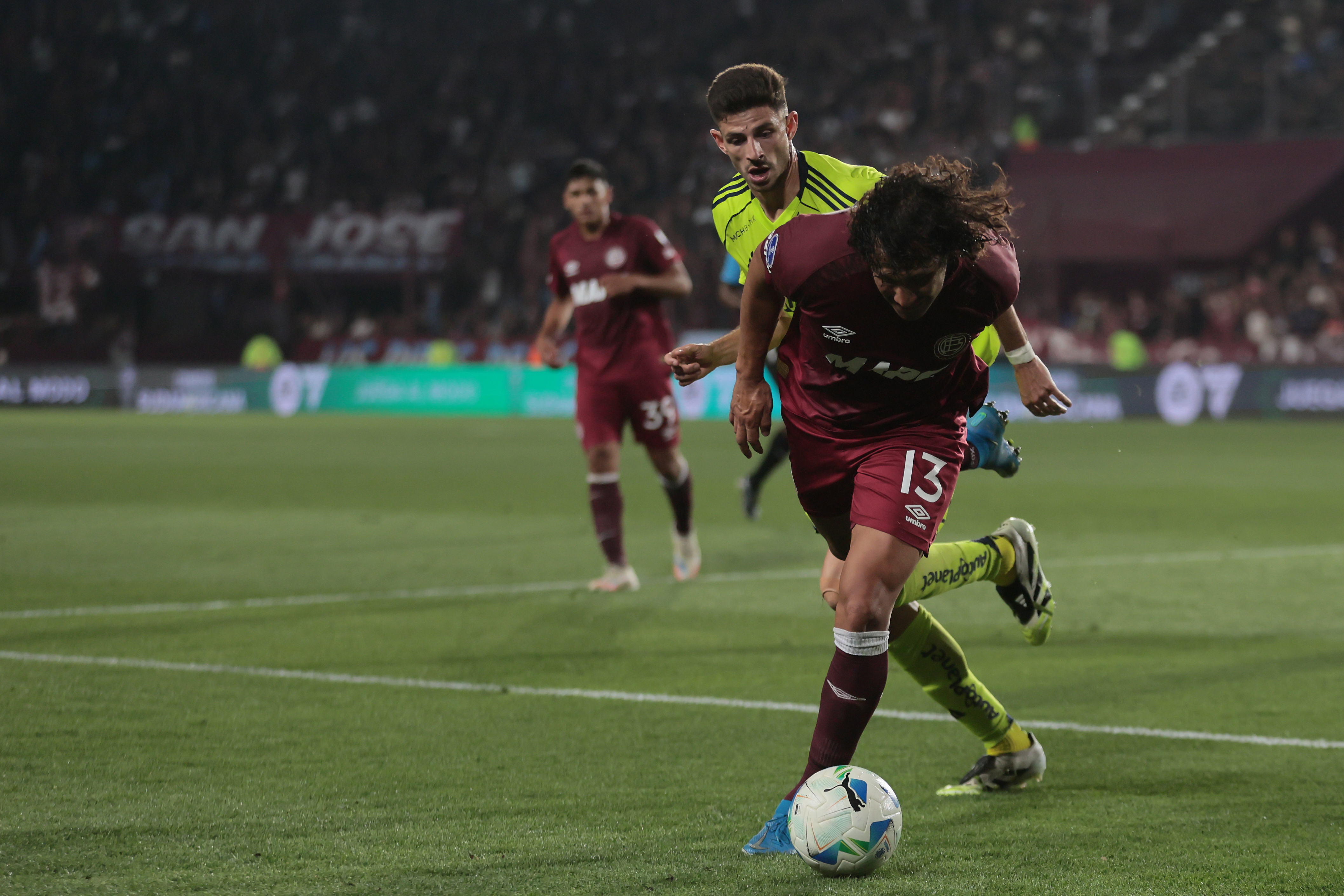 Lanús, Argentina – October 30, 2025: Club Atlético Lanús faces Universidad de Chile in the s...