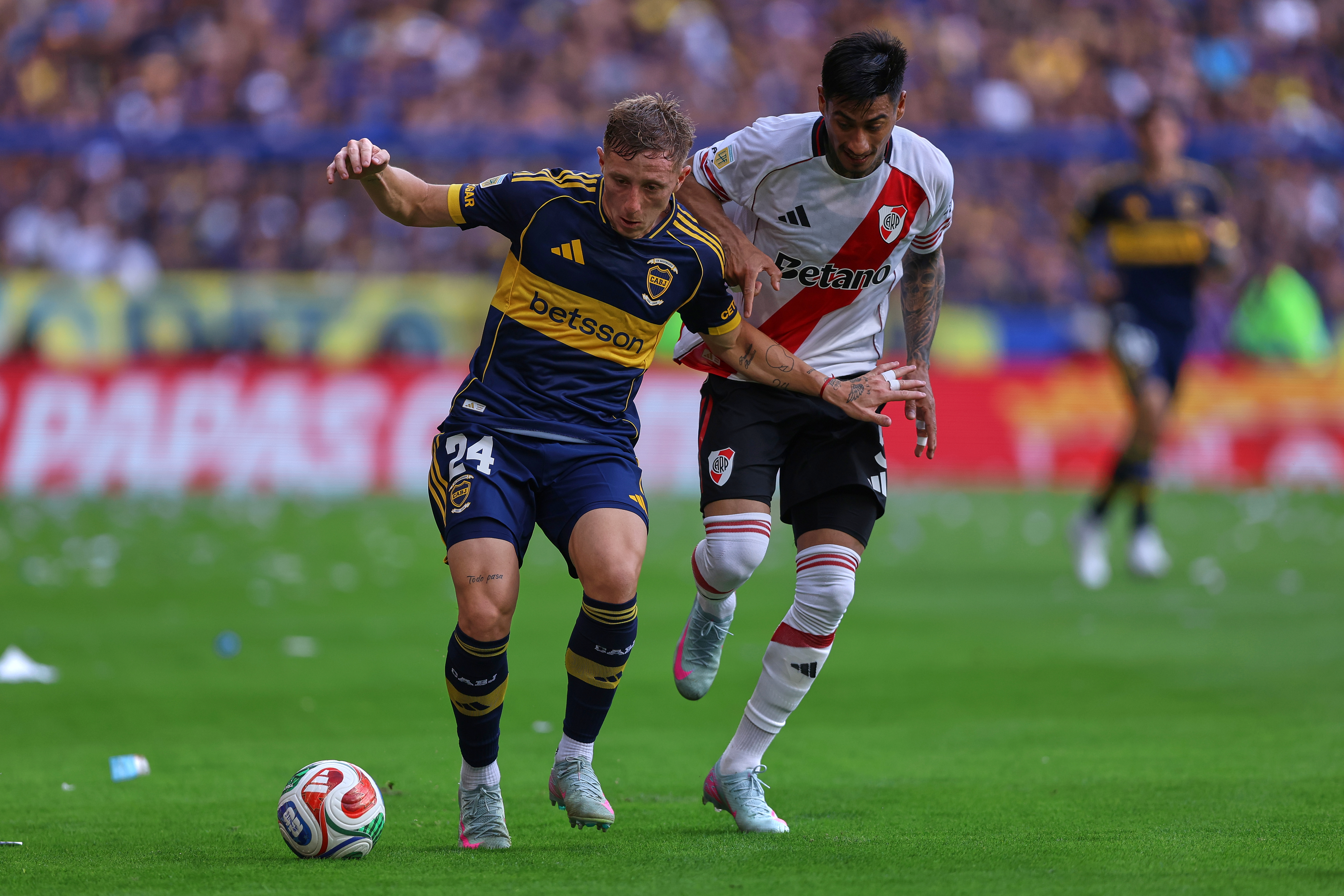 Zeballos and Merentiel secure Boca’s victory in the Superclásico Buenos Aires, Argentina – November 9, 2025: Boca Juniors defeated River Plate 2-0 at La Bombone...