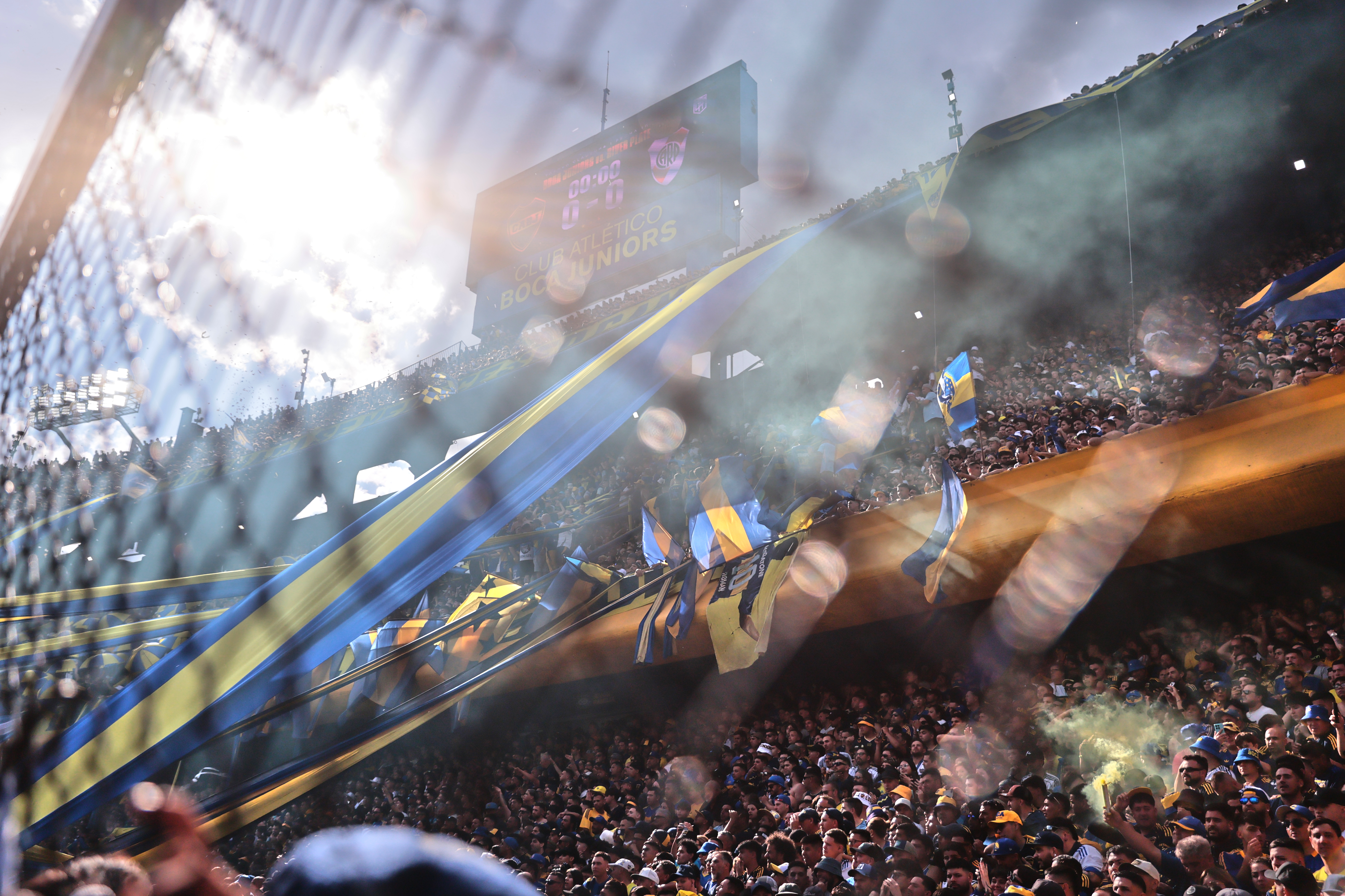 Buenos Aires, Argentina – November 9, 2025: Boca Juniors defeated River Plate 2-0 at La Bombone...
