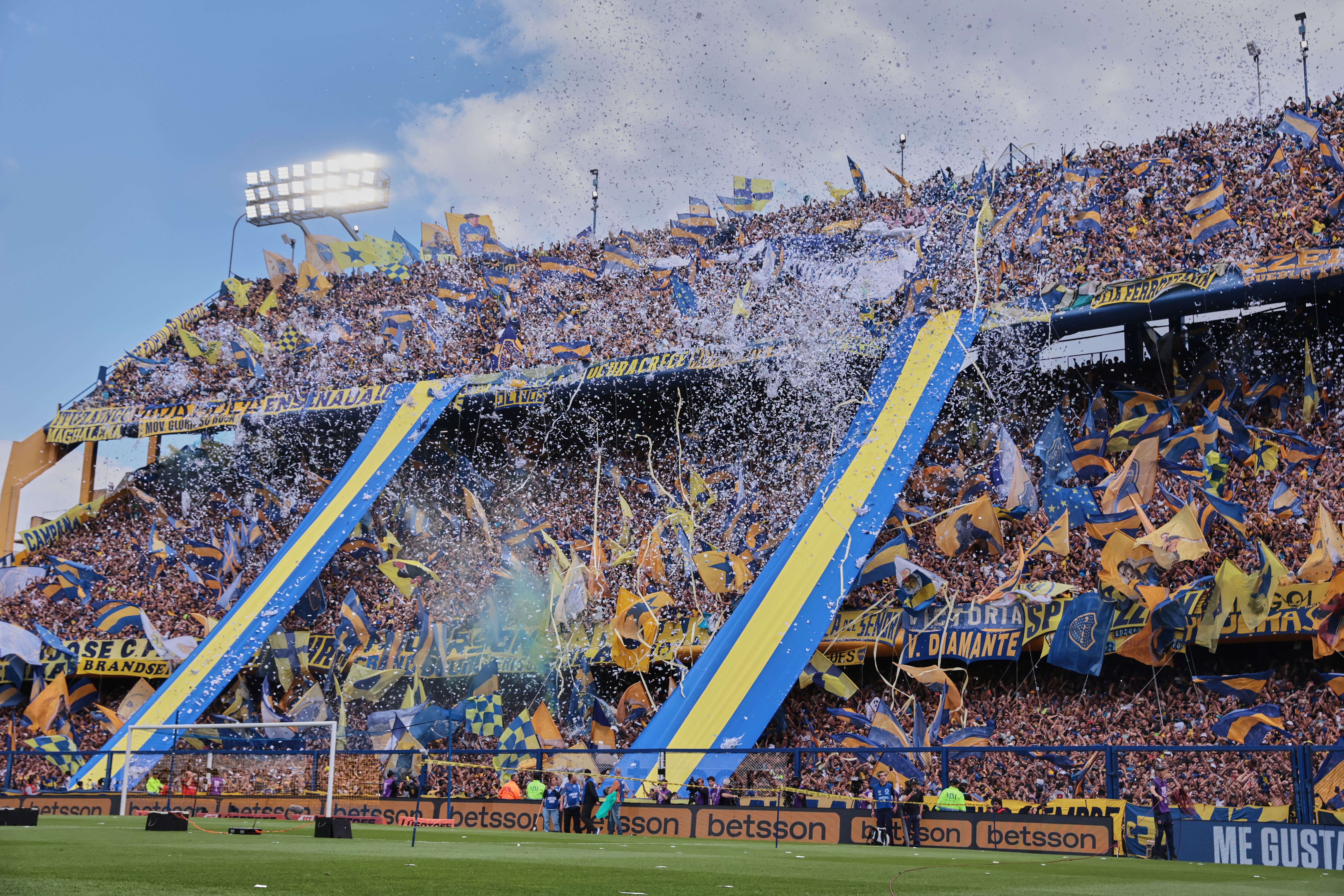 Buenos Aires, Argentina – November 9, 2025: Boca Juniors defeated River Plate 2-0 at La Bombone...