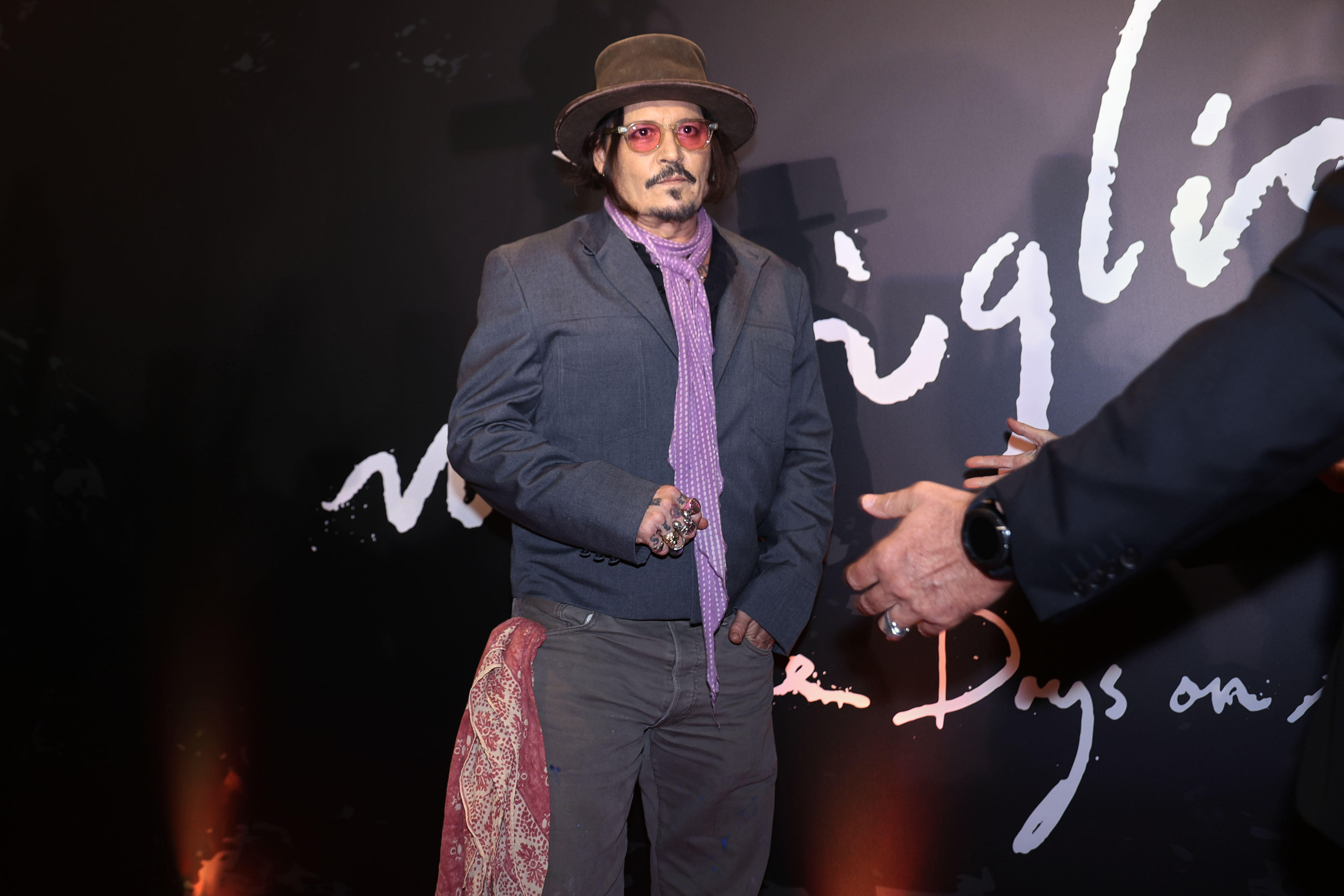 The renowned American actor and director presented his film alongside its star, Riccardo Scamarcio Buenos Aires, Argentina – November 11, 2025: American actor and director Johnny Depp attends th...