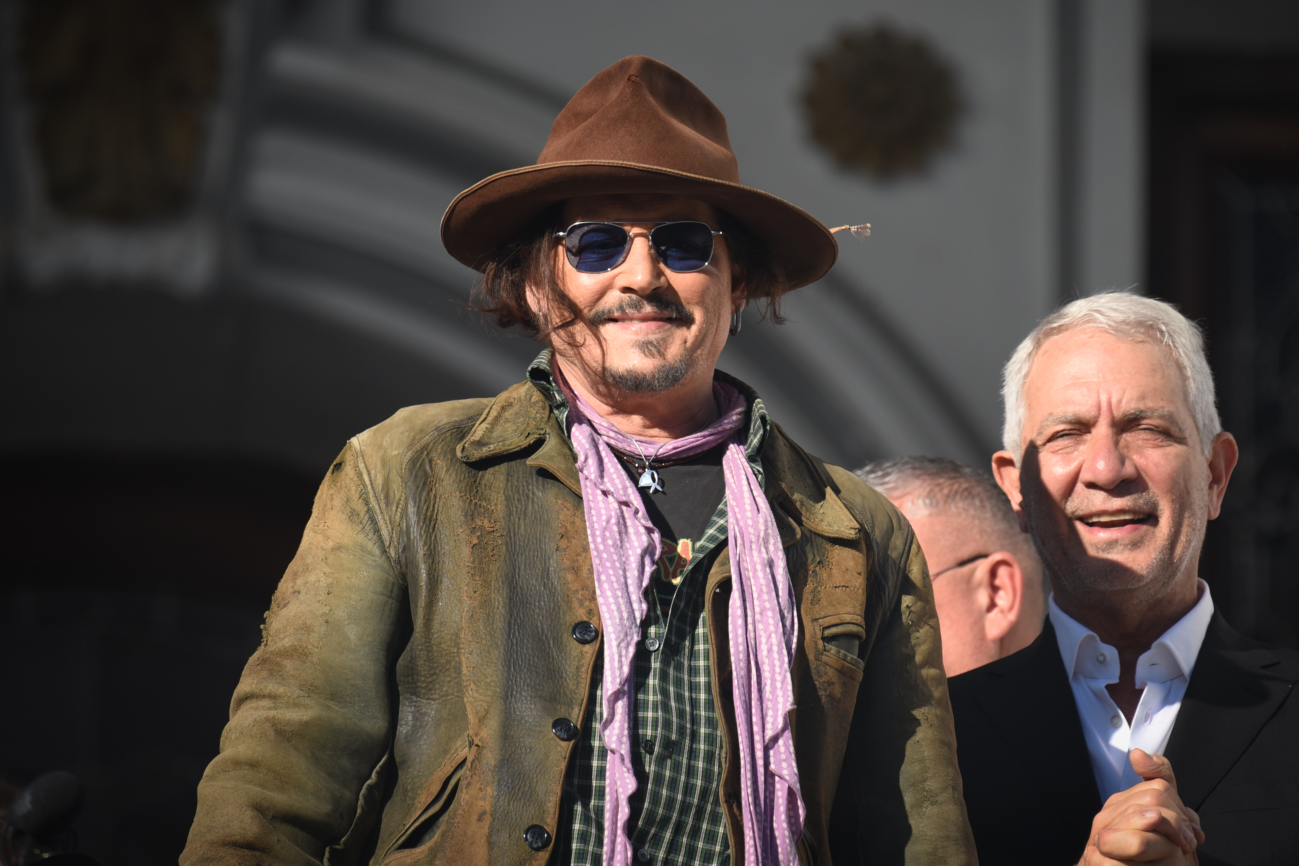 La Plata, Argentina – November 12, 2025: U.S. actor and director Johnny Depp delivered a theate...