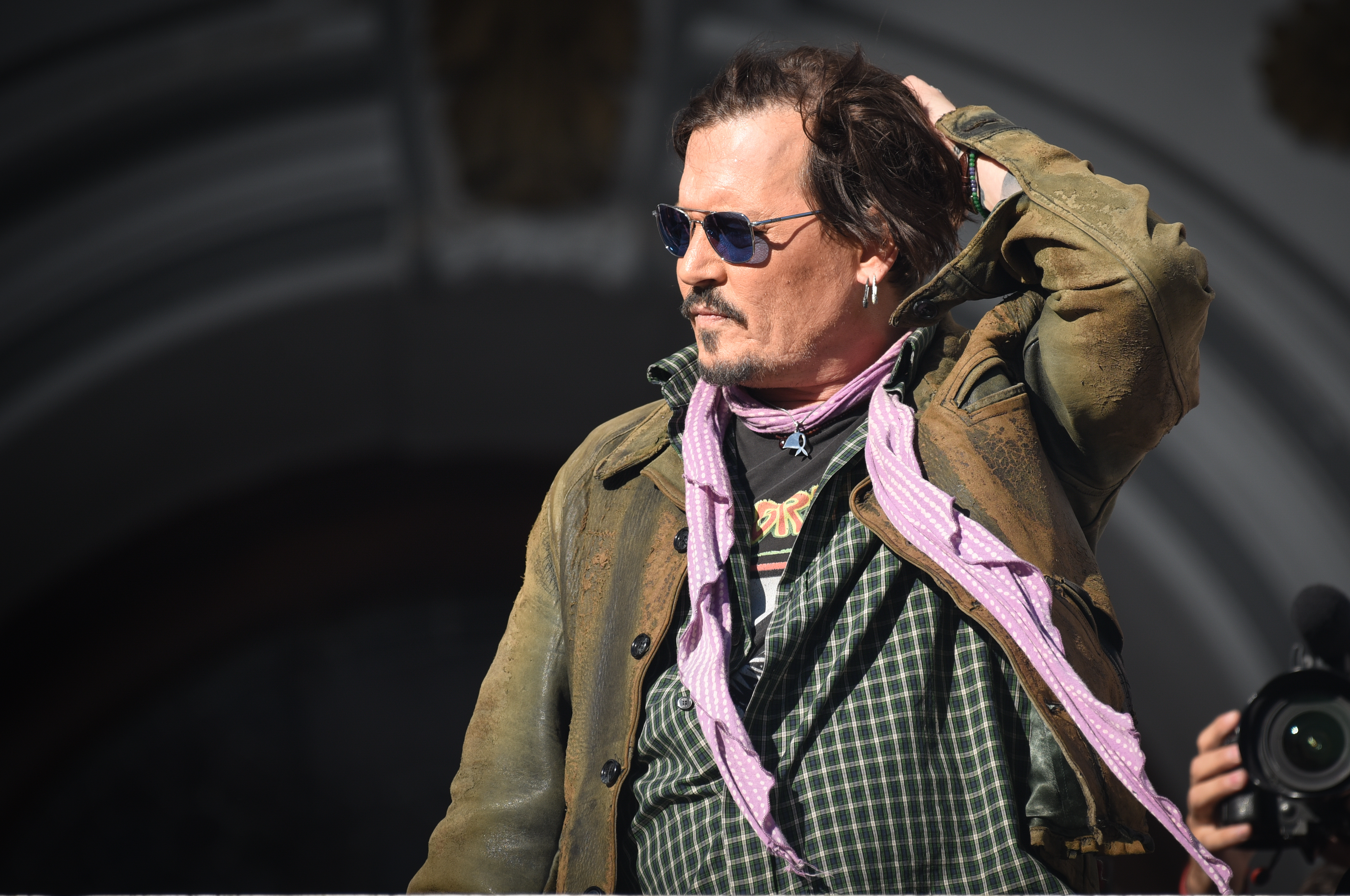 Johnny Depp delivers theater masterclass in La Plata La Plata, Argentina – November 12, 2025: U.S. actor and director Johnny Depp delivered a theate...