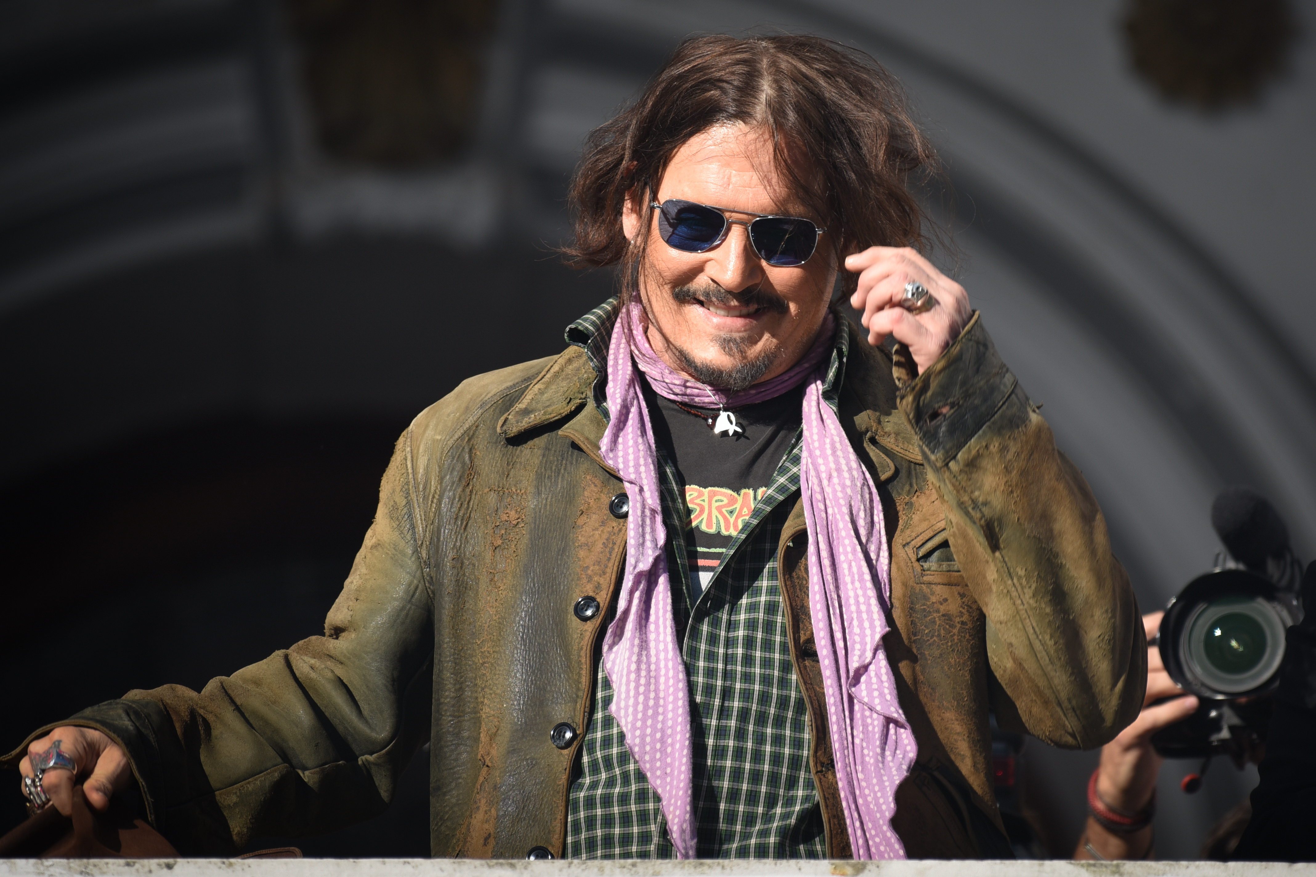 Johnny Depp delivers theater masterclass in La Plata La Plata, Argentina – November 12, 2025: U.S. actor and director Johnny Depp delivered a theate...
