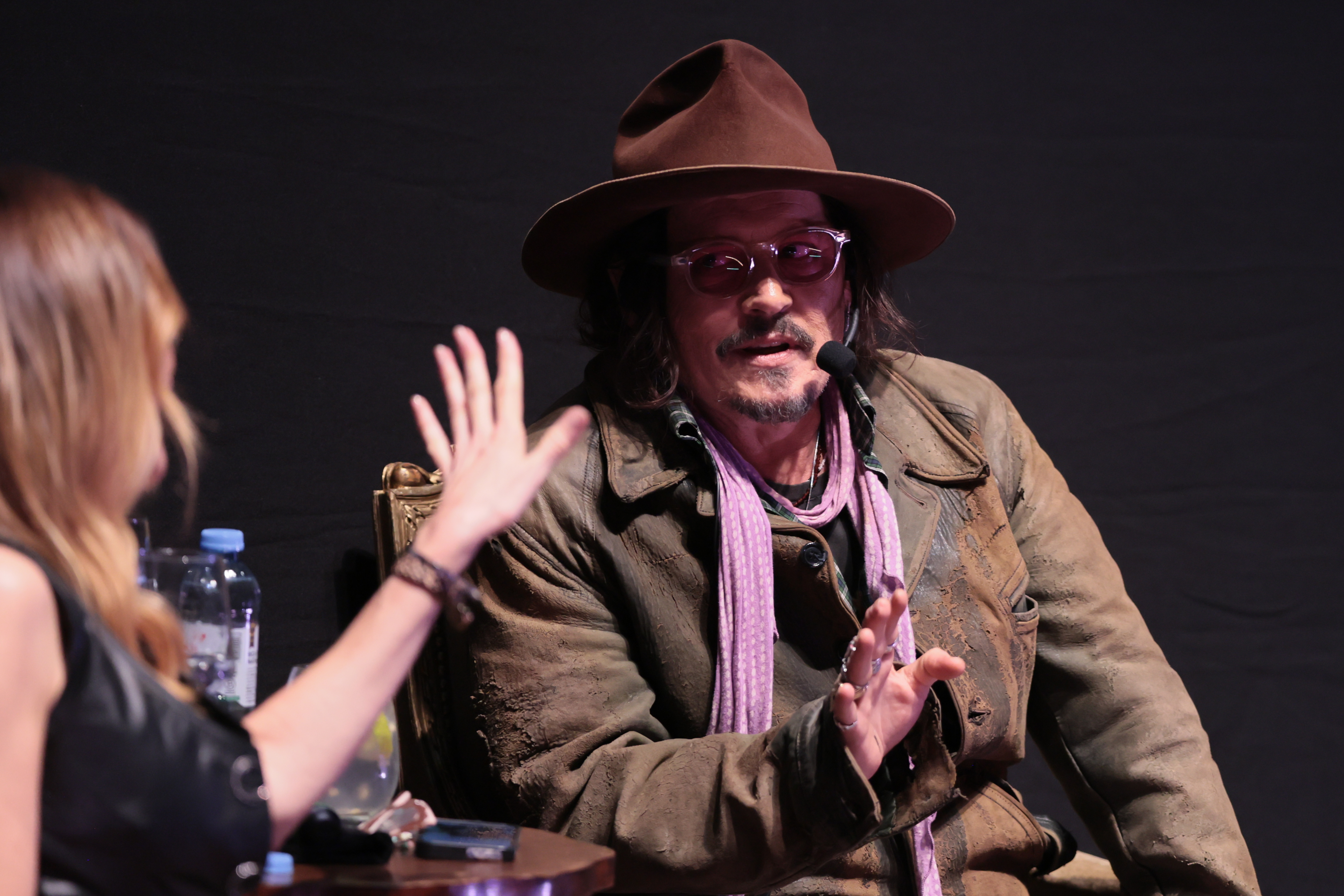 La Plata, Argentina – November 12, 2025: U.S. actor and director Johnny Depp delivered a theate...