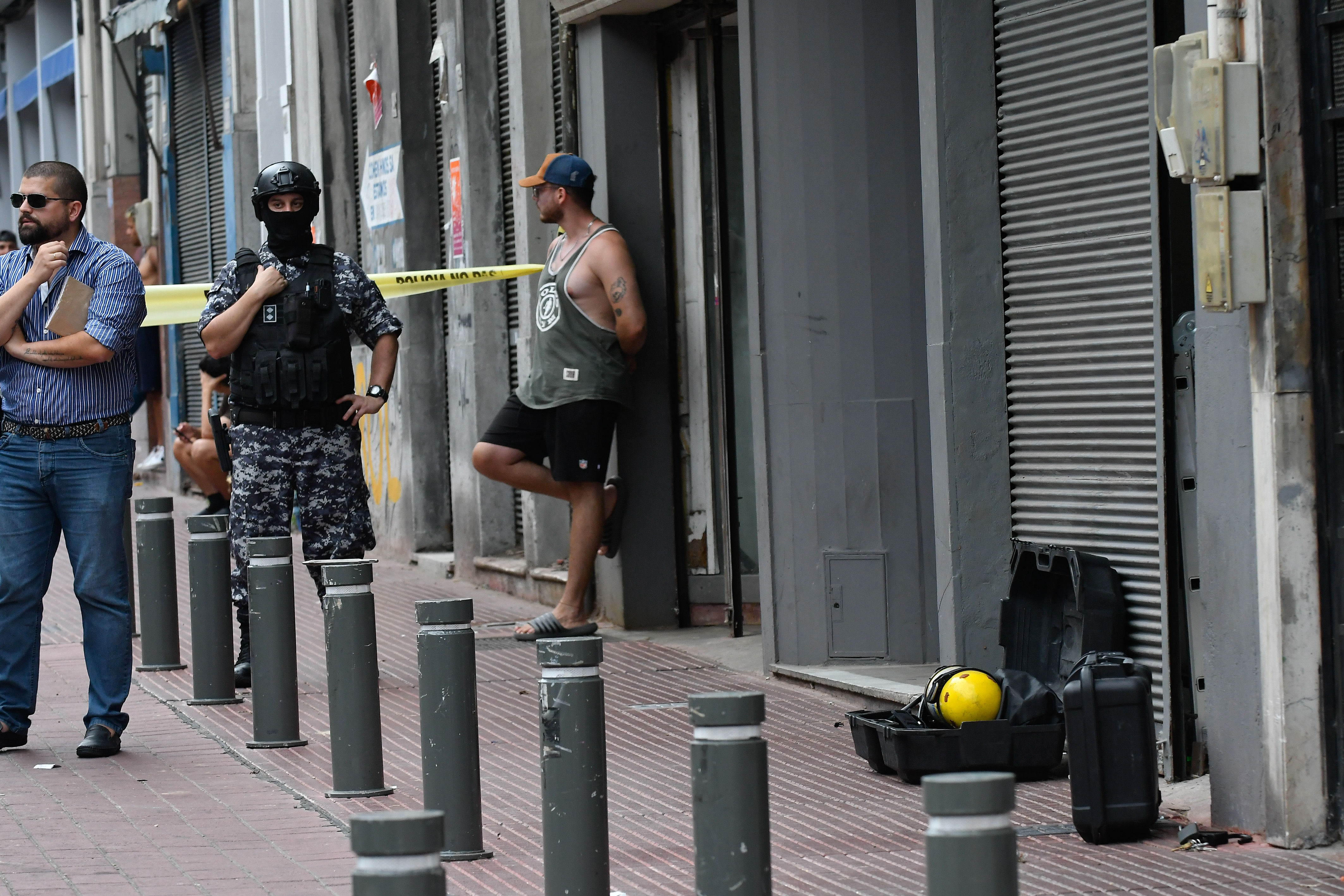 Montevideo, Uruguay, 03.02.2026: Policía desbarató una banda que a travez de un túnel , preten...