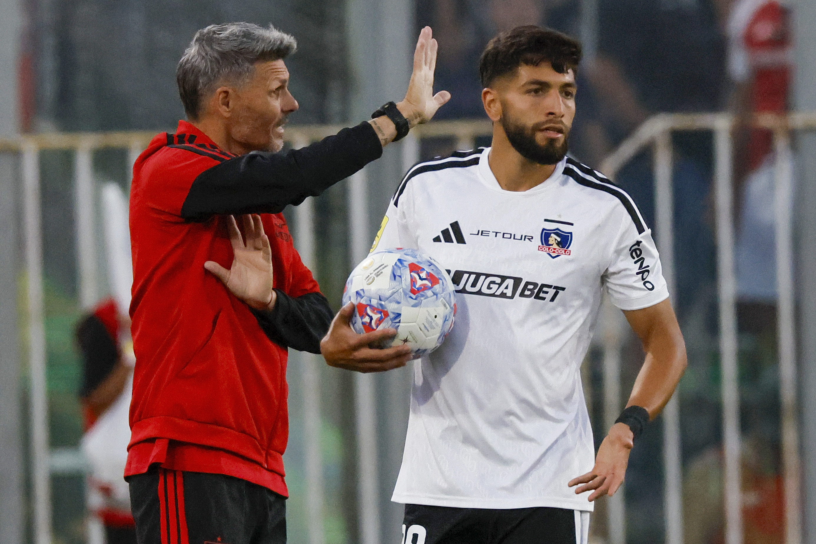 Santiago, Chile – February 8, 2026: Colo Colo’s manager Fernando Ortiz is pictured during a f...