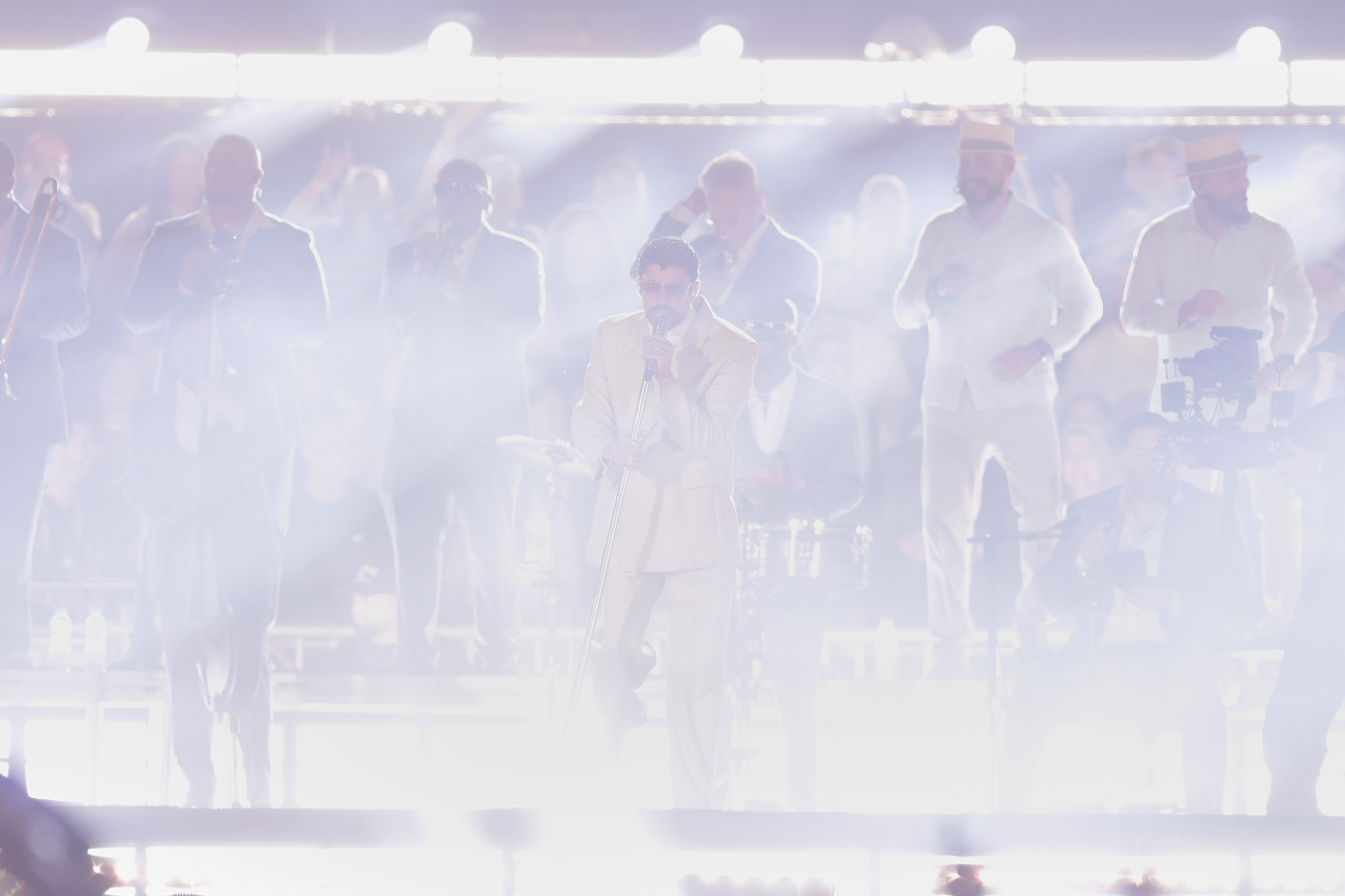The Puerto Rican artist performed before a massive crowd at the Monumental Stadium as part of his "Debí Tirar Más Fotos" tourThe Puerto Rican artist performed before a massive crowd at the Monumental Stadium as part of his "Debí Tirar Más Fotos" tour Buenos Aires, Argentina – February 13, 2026: Puerto Rican singer Bad Bunny performs in Buenos A...