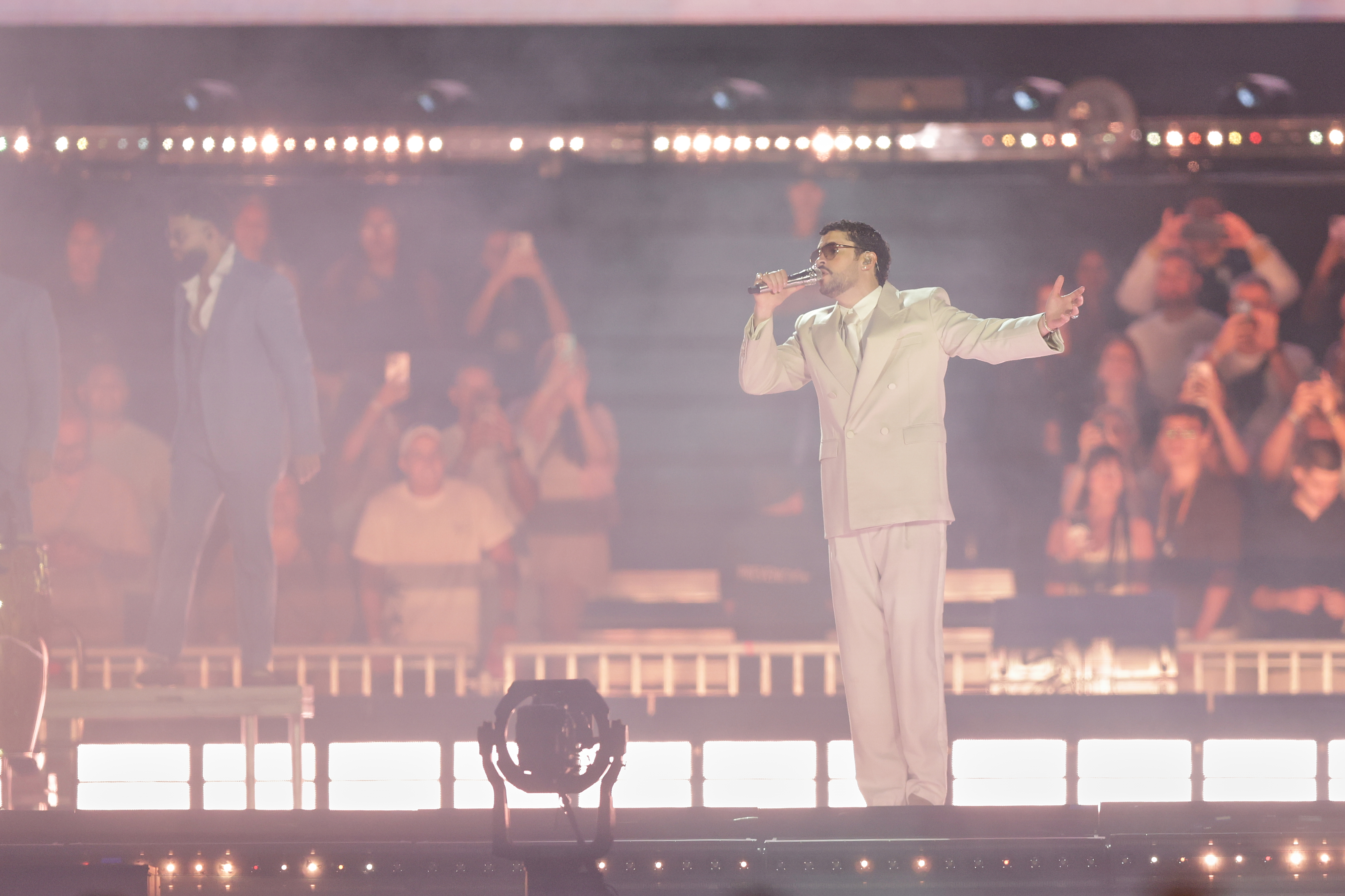 The Puerto Rican artist performed before a massive crowd at the Monumental Stadium as part of his "Debí Tirar Más Fotos" tourThe Puerto Rican artist performed before a massive crowd at the Monumental Stadium as part of his "Debí Tirar Más Fotos" tour Buenos Aires, Argentina – February 13, 2026: Puerto Rican singer Bad Bunny performs in Buenos A...