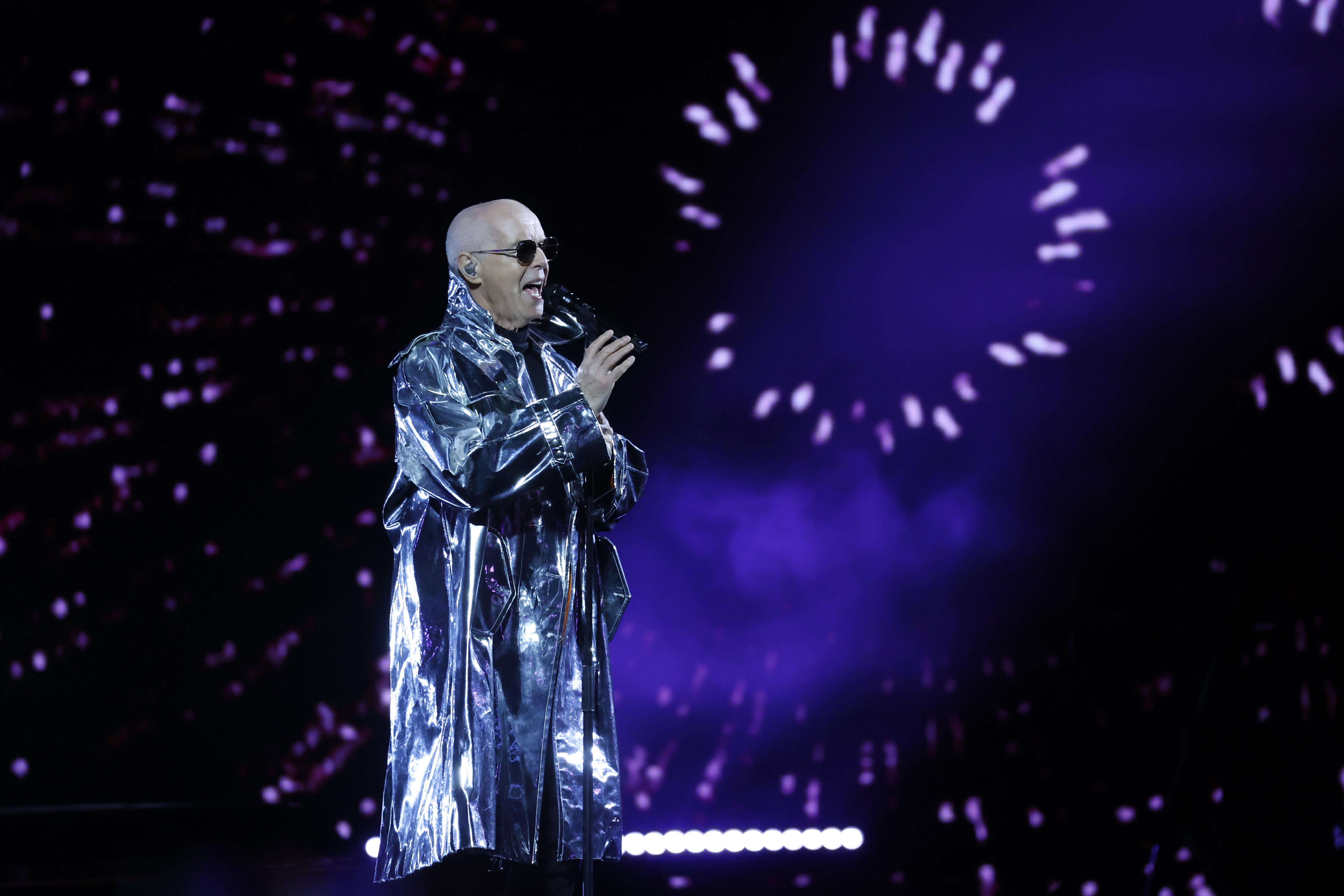 Vina del Mar, Chile – February 23, 2026: The British group Pet Shop Boys performs during the se...