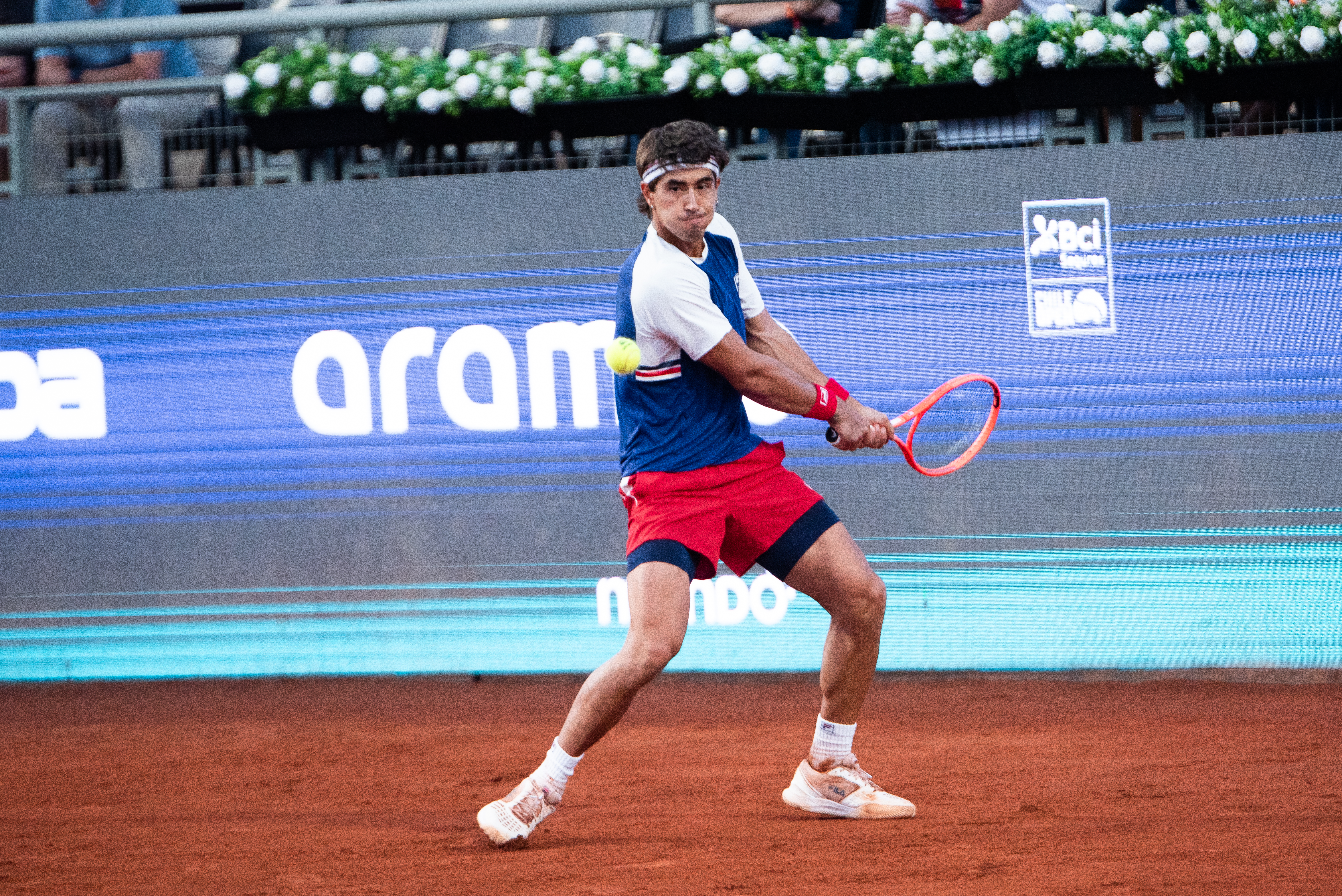 Santiago, Chile – February 23, 2026: Francisco Comesaña celebrates his first win of the South ...