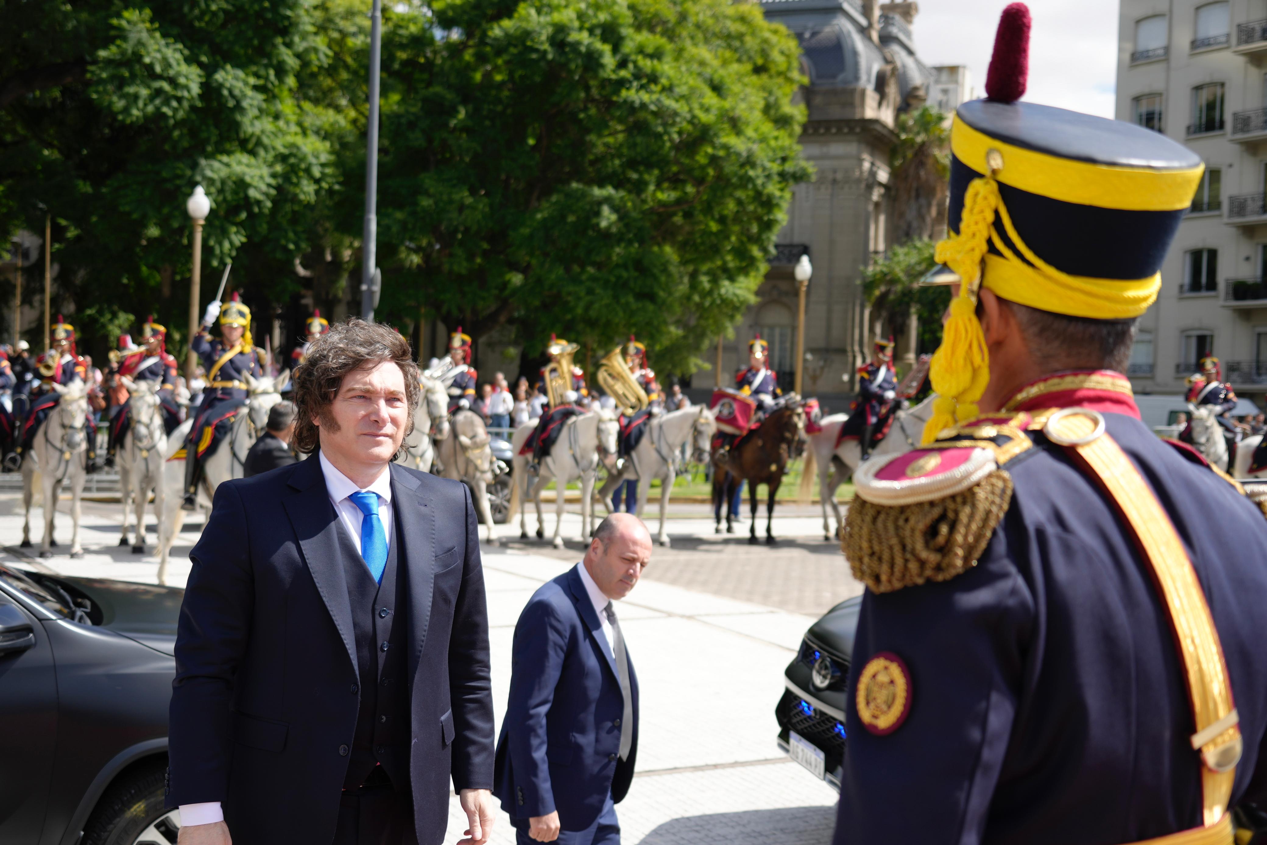 FOTO-2 El presidente Javier Milei encabezó un acto en homenaje por el 248° aniversario del nacimiento ...