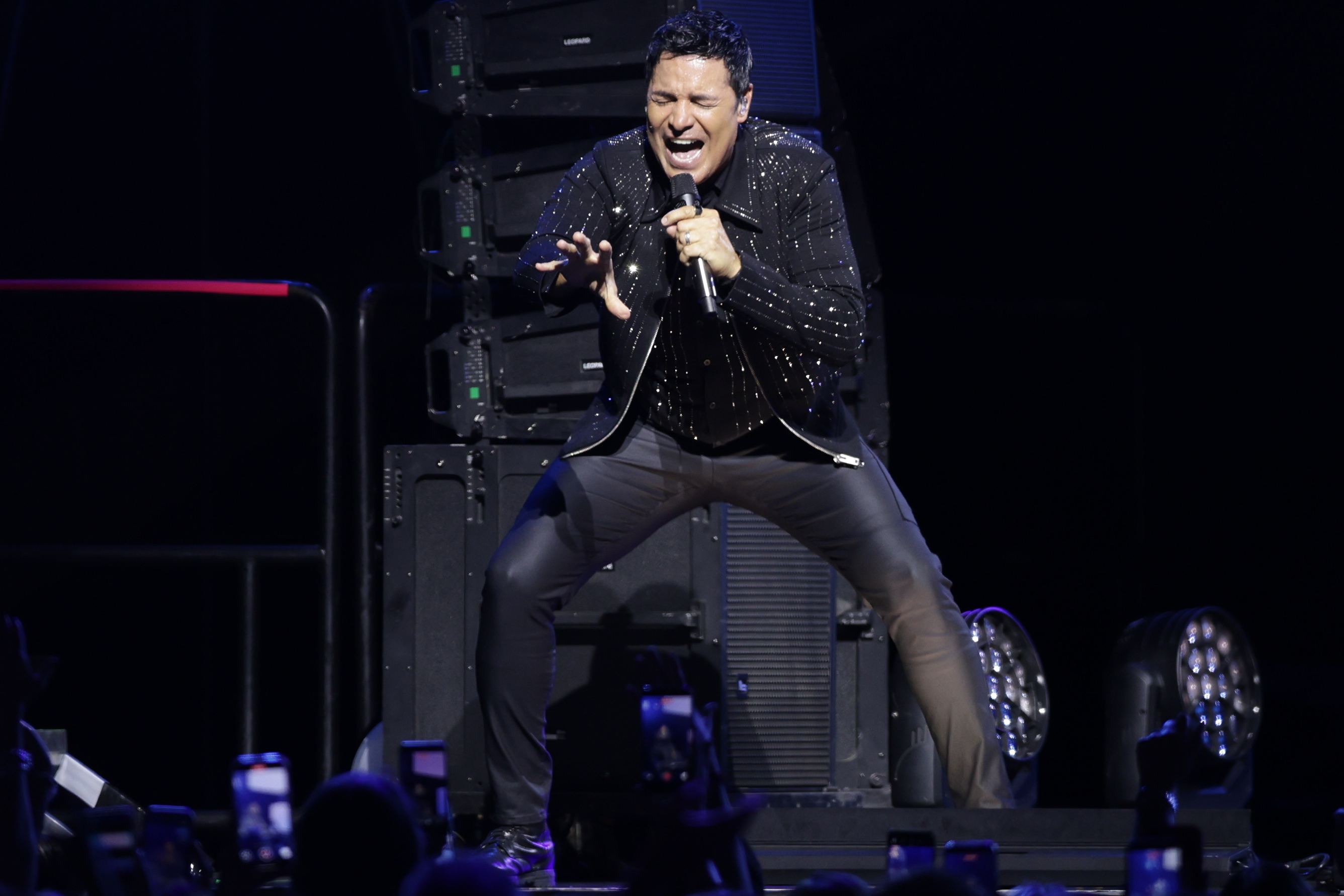 Buenos Aires, Argentina – February 26, 2026: Puerto Rican singer Chayanne performed for the sec...