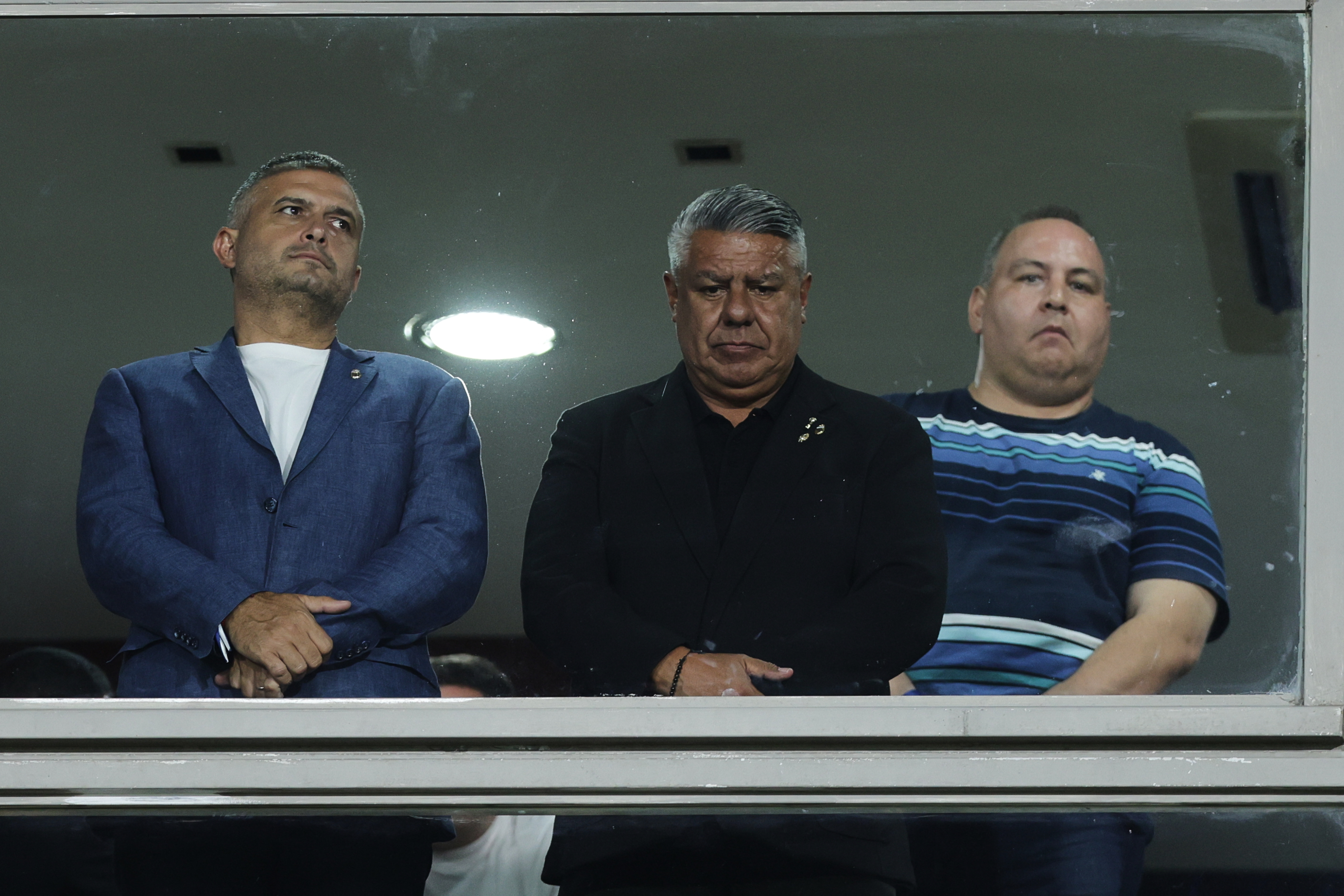 Lanus, Argentina – February 19, 2026: Claudio “Chiqui” Tapia (C), AFA’s president present...