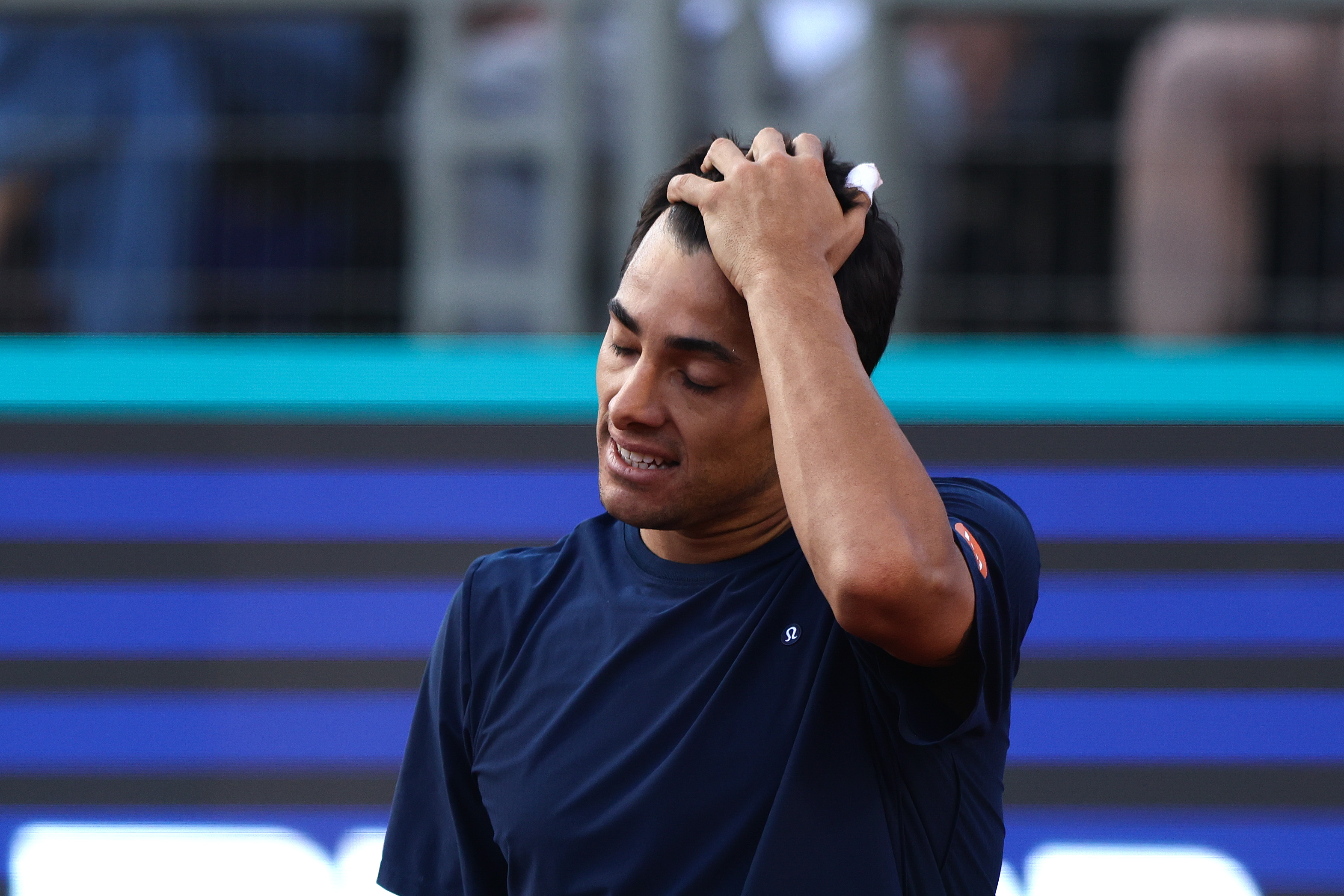 The Argentine won in three sets against the local favorite to advance to the quarterfinals of the Santiago ATP 250 Santiago, Chile – February 26, 2026: Cristian Garin using the match. Sebastian Baez defeated Cr...