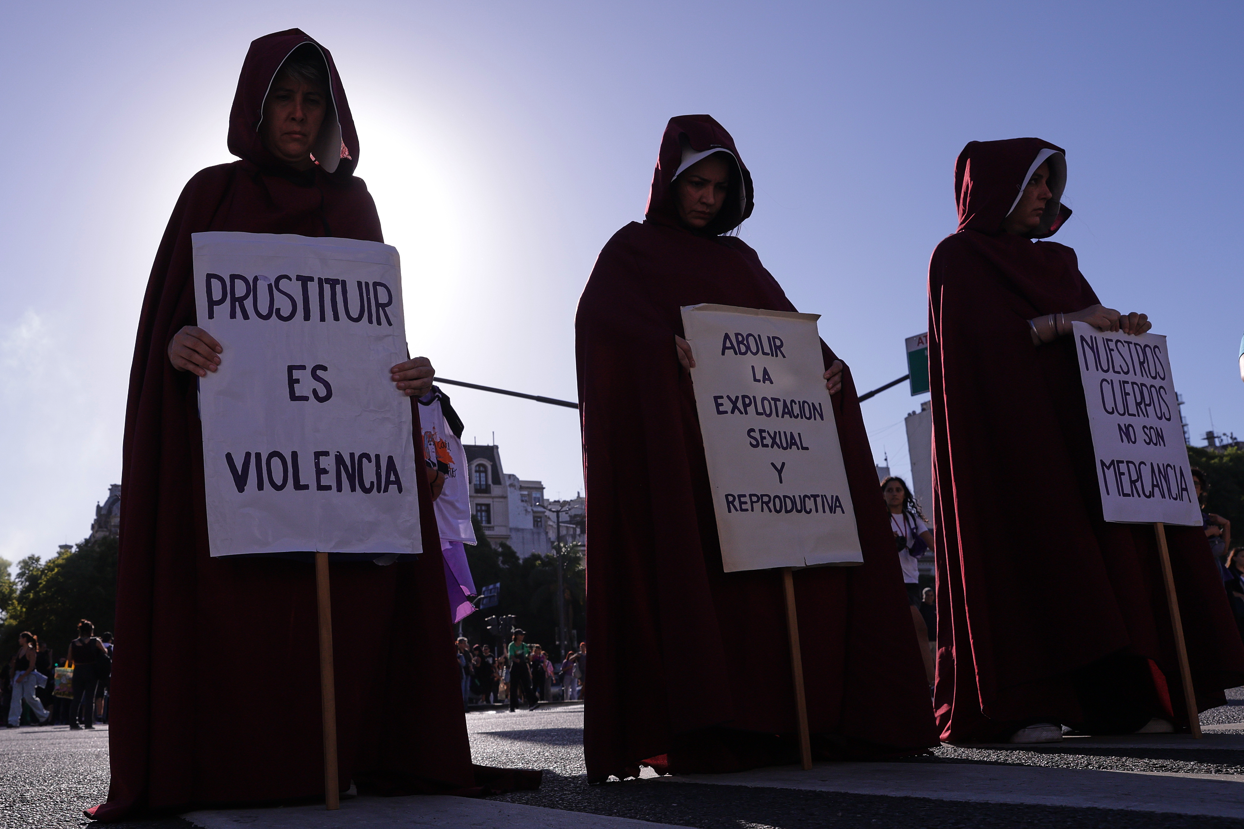 IMAG6141 ARGENTINA-Marcha 8M hoy 09 de Marzo IMAG6141 BUENOS AIRES, ARGENTINA – MARCH 9, 2026: Thousands of women march through the streets of the Argentine capital to commemorate International Women's Day, moving the traditional demonstration to Monday to highlight their absence from workplaces and homes, in Buenos Aires, Argentina on March 9, 2026. The massive mobilization saw a high turnout of feminist collectives, social organizations, and individuals who gathered at the National Congress to demand an end to gender-based violence and to protest against economic policies affecting women disproportionately. By choosing to march on March 9 instead of the 8th, organizers aimed to demonstrate the impact of a day without women's labor, both formal and domestic. The event concluded without major incidents, marking one of the largest demonstrations of the year as participants voiced their concerns over the current administration's stance on gender rights and social protections.