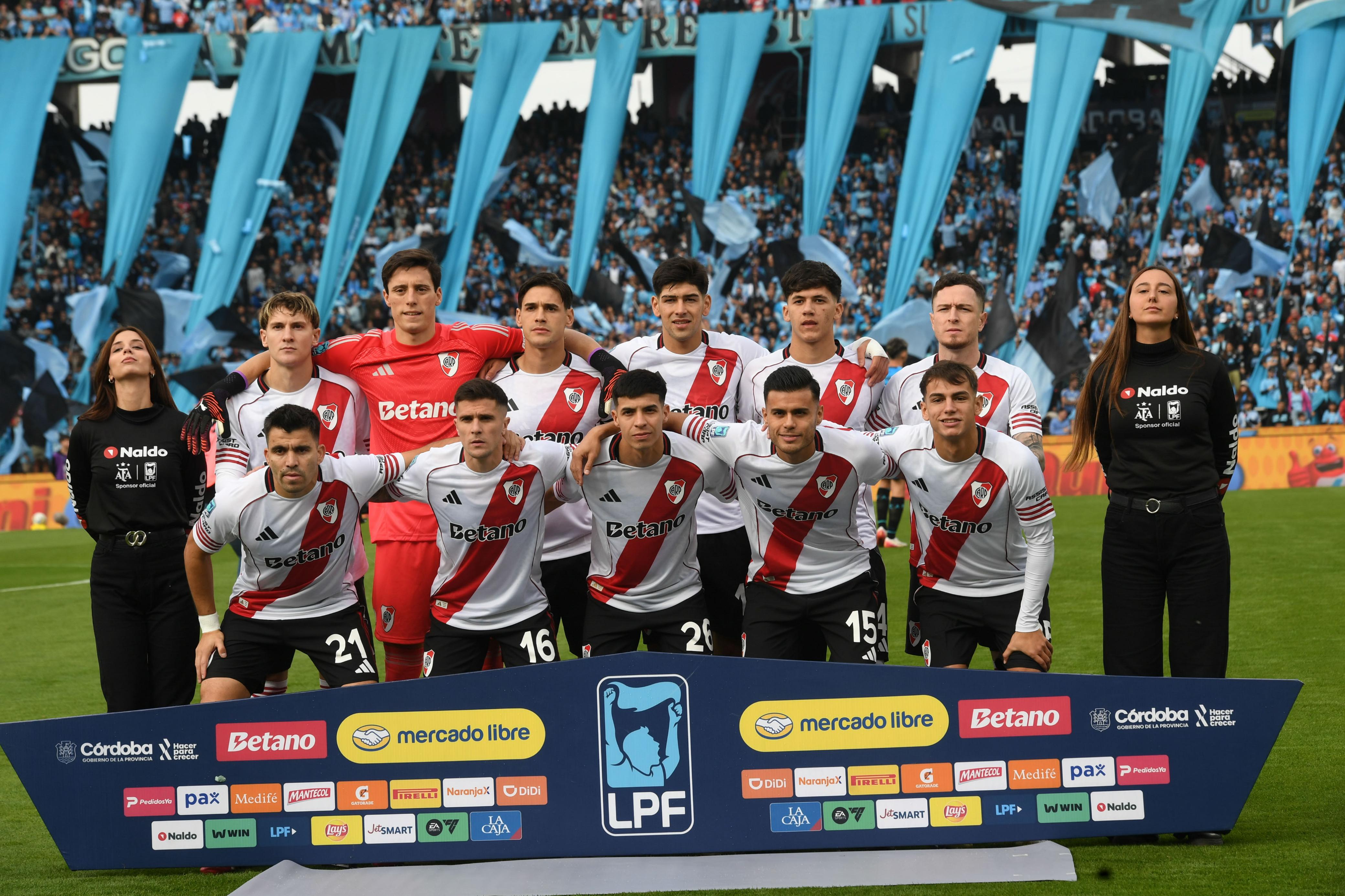 The "Pirata" and the "Millonario" face off in a packed Mario Alberto Kempes Stadium to crown the Argentine football champion Cordoba, Argentina – May 24, 2026: Initial formation of River Plate. Belgrano and River Plate face off in the Apertur...